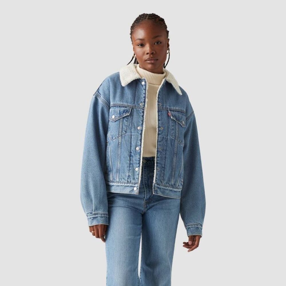 Levi's Women's Faux Shearling 90's Trucker Jacket - Inner Adventure XS